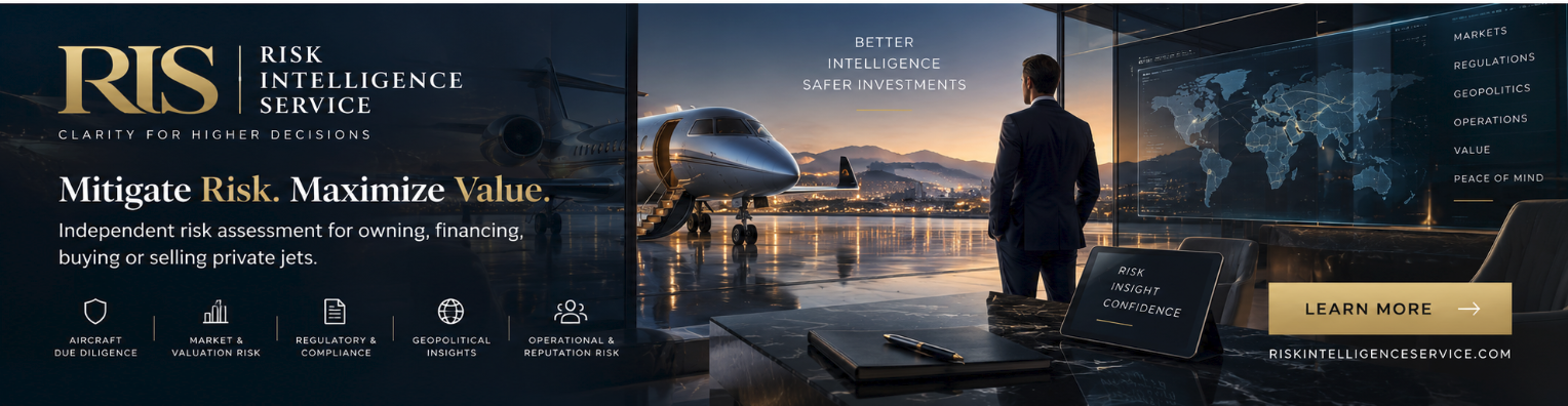 Risk Intelligence Service | Private Jet financing risk assessment 